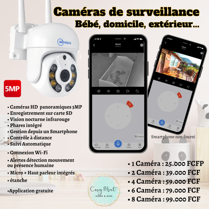 Caméra de surveillance et Babyphone