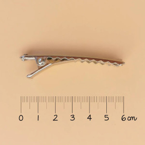 Barrette noeud double - Rayé