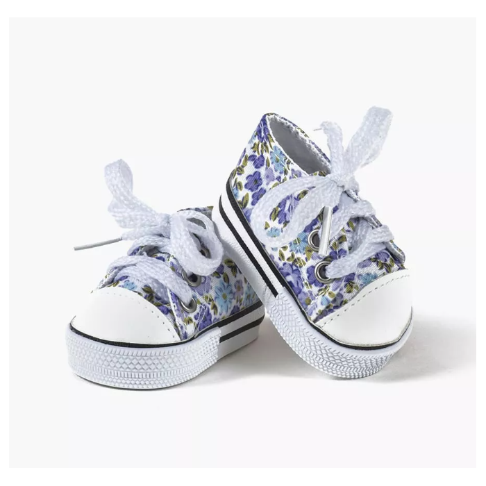 Baskets Komvers petites fleurs lilas