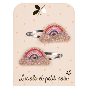 Barrettes arc-en-ciel...