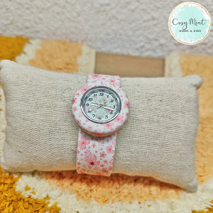 Montre fleurs roses avec...